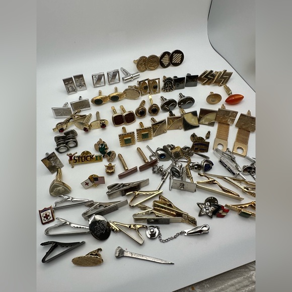 Vintage Most Are Signed Swank Cufflinks And Tie Clips - Picture 10 of 11